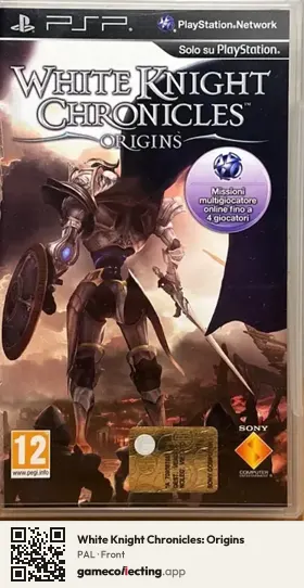 White Knight Chronicles: Origins PlayStation Portable, PAL box front