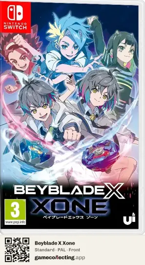 Beyblade X Xone Nintendo Switch, PAL box front
