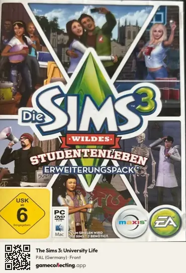 The Sims 3: University Life Computer, Germany box front