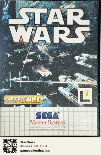 Star Wars Sega Master System, PAL box front
