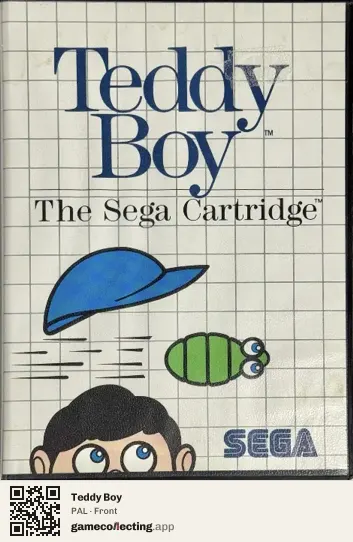 Teddy Boy Sega Master System, PAL box front