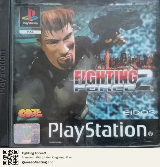 Fighting Force 2 PlayStation, United Kingdom box front