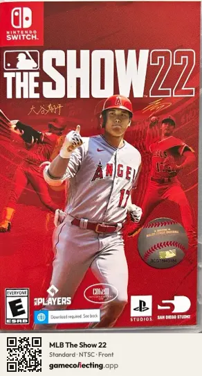 MLB The Show 22 Nintendo Switch, NTSC box front