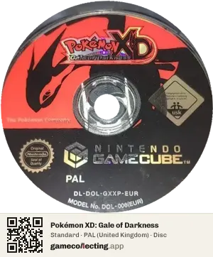 Pokémon XD: Gale of Darkness Nintendo GameCube, PAL disc