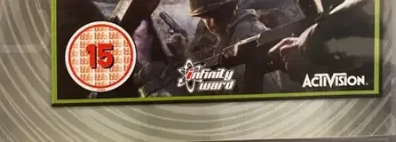 Call of Duty 2, the BBFC circle on its front