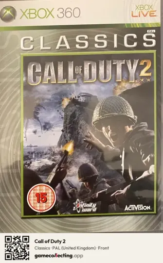 Call of Duty 2 Xbox 360, United Kingdom box front