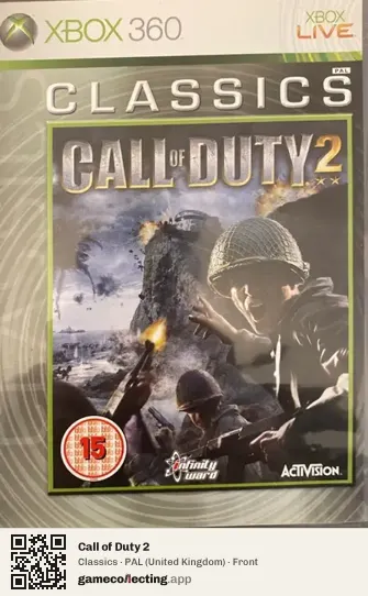 Call of Duty 2 Xbox 360, United Kingdom box front