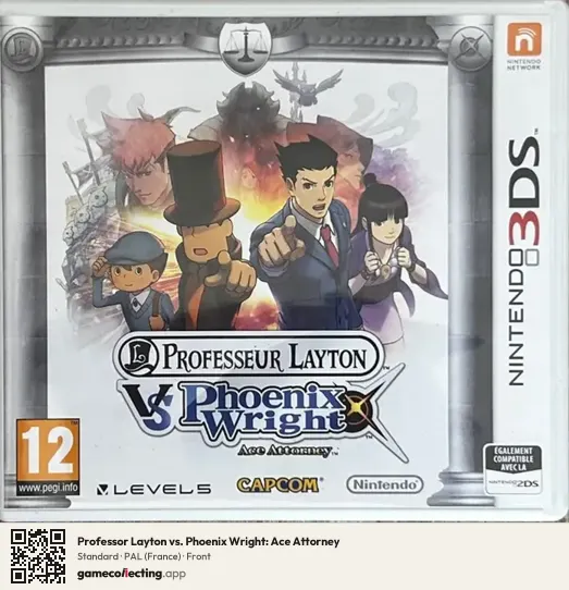 Professor Layton vs. Phoenix Wright: Ace Attorney Nintendo 3DS, France box front
