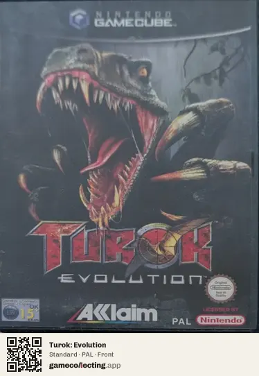 Turok: Evolution Nintendo GameCube, PAL box front