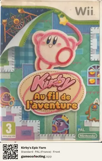 Kirby's Epic Yarn Nintendo Wii, France box front