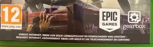Fortnite, the PEGI square on its front
