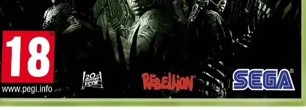 Aliens vs. Predator, the PEGI square on its front