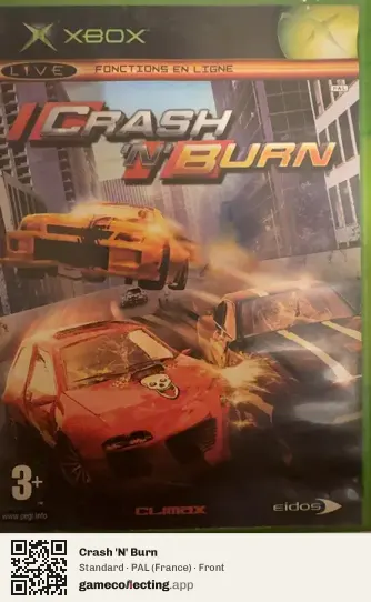 Crash 'N' Burn Xbox, France box front