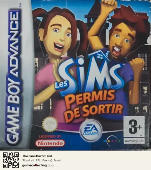 The Sims Bustin' Out Game Boy Advance, France box front