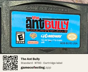 The Ant Bully Game Boy Advance, NTSC cartridge label