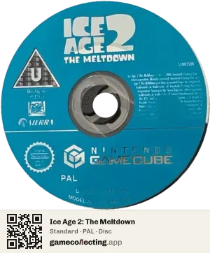 Ice Age 2: The Meltdown Nintendo GameCube, PAL disc