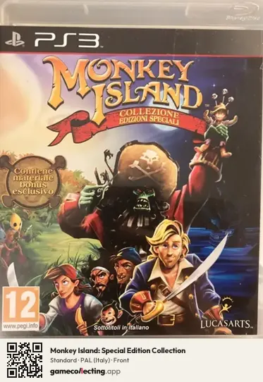 Monkey Island: Special Edition Collection PlayStation 3, Italy box front