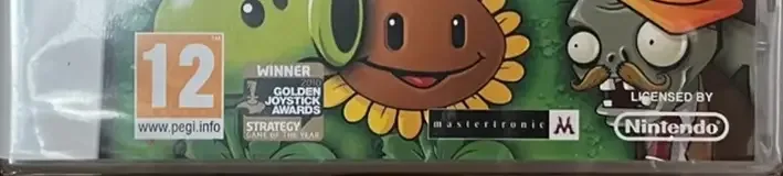 Plants vs. Zombies, the PEGI square on its front
