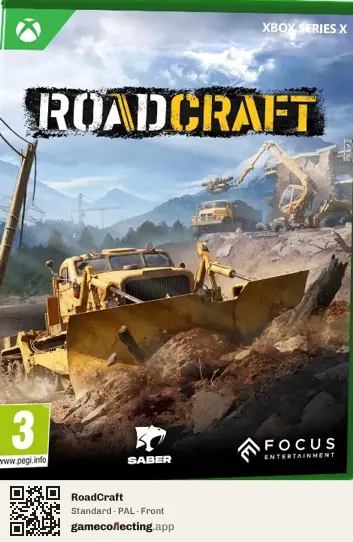 RoadCraft Xbox Series X, PAL box front