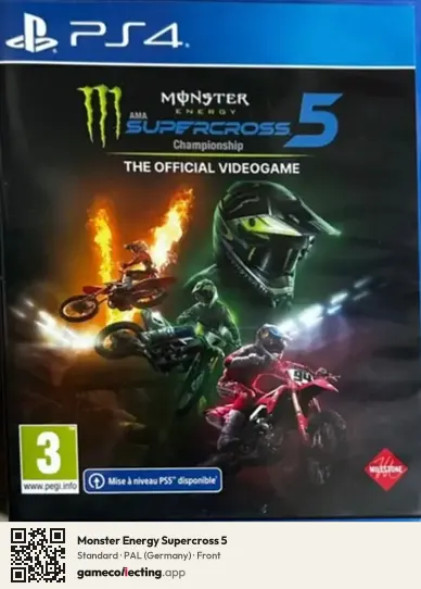 Monster Energy Supercross 5 PlayStation 4, Germany box front
