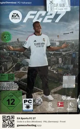 EA Sports FC 27 Computer, Germany box front