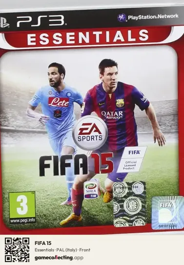 FIFA 15 PlayStation 3, Italy box front
