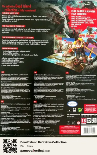 Dead Island Definitive Collection PlayStation 4, PAL box back