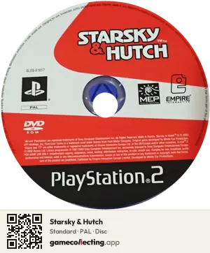 Starsky & Hutch PlayStation 2, PAL disc