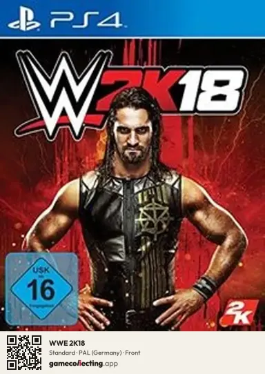 WWE 2K18 PlayStation 4, Germany box front