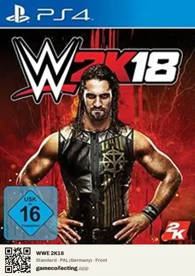 WWE 2K18 PlayStation 4, Germany box front