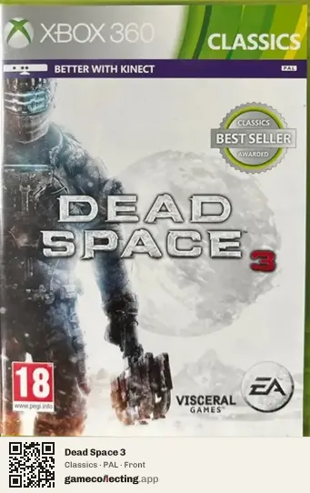 Dead Space 3 Xbox 360, PAL box front