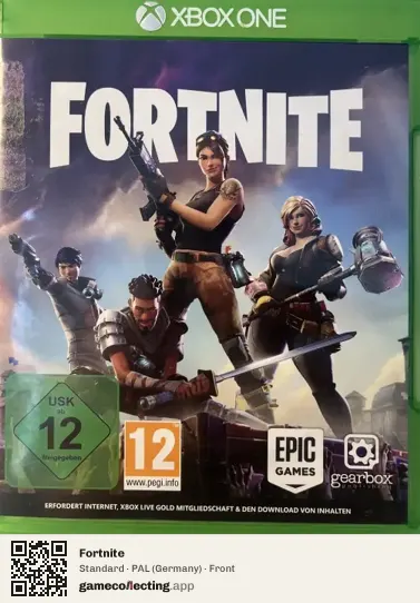 Fortnite Xbox One, Germany box front
