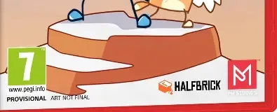 Bluey's Quest for the Gold Pen, the PEGI square on its front