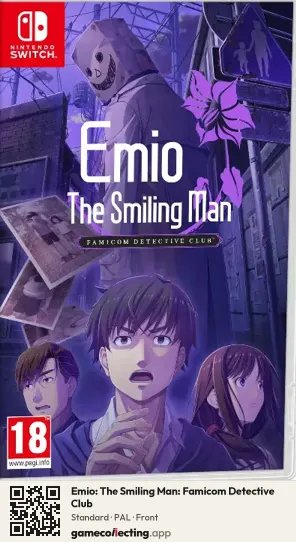 Emio: The Smiling Man: Famicom Detective Club Nintendo Switch, PAL box front