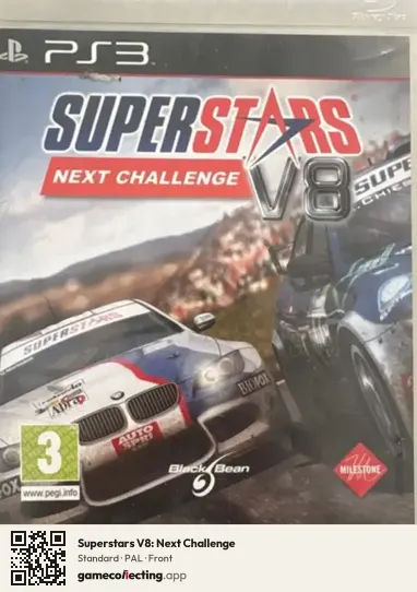 Superstars V8: Next Challenge PlayStation 3, PAL box front