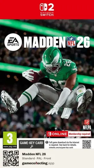 Madden NFL 26 Nintendo Switch 2, PAL box front