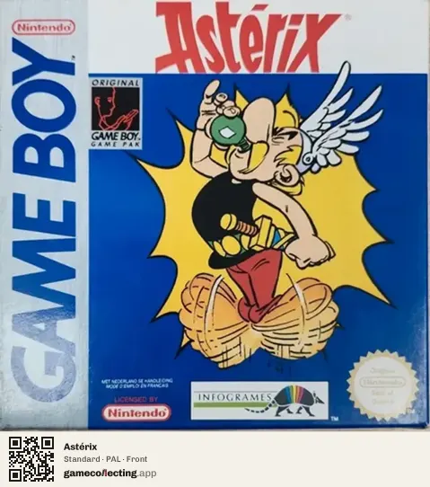 Astérix Game Boy, PAL box front