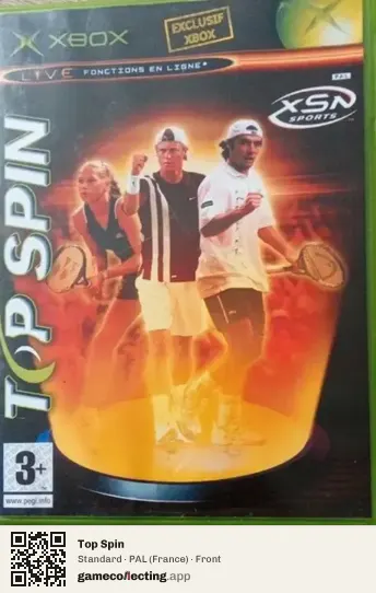 Top Spin Xbox, France box front