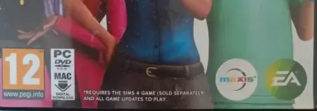 The Sims 4: Get to Work, the PEGI square on its front