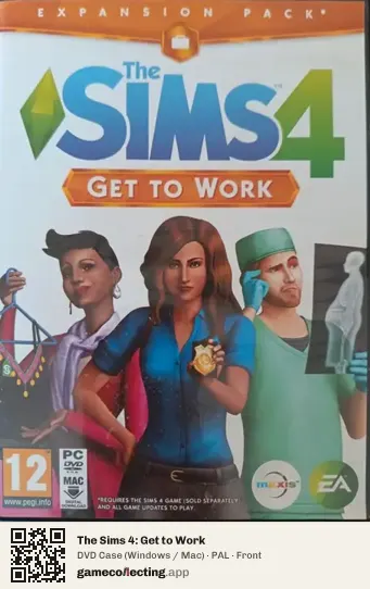 The Sims 4: Get to Work Computer, PAL box front