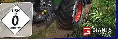 Farming Simulator 22, the USK square on its front