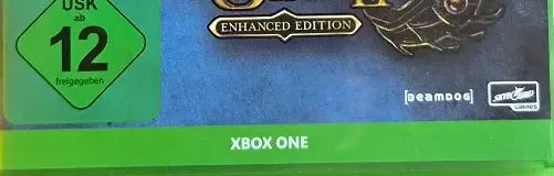 Baldur's Gate and Baldur's Gate II: Enhanced Editions, the USK square on its front