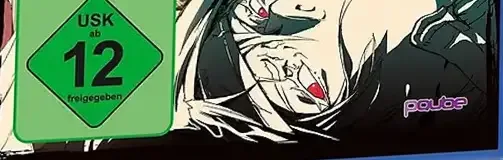 Guilty Gear Xrd Revelator, the USK square on its front