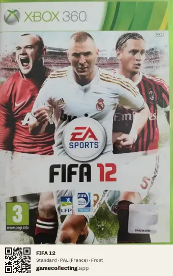 FIFA 12 Xbox 360, France box front
