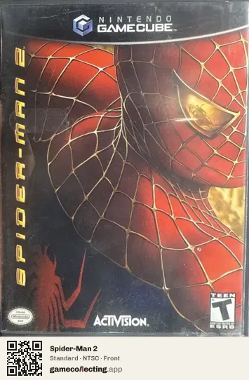 Spider-Man 2 Nintendo GameCube, NTSC box front