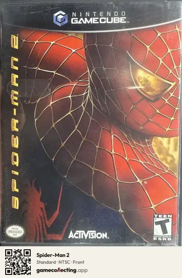 Spider-Man 2 Nintendo GameCube, NTSC box front