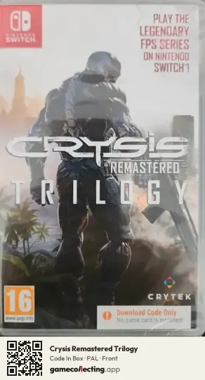 Crysis Remastered Trilogy Nintendo Switch, PAL box front
