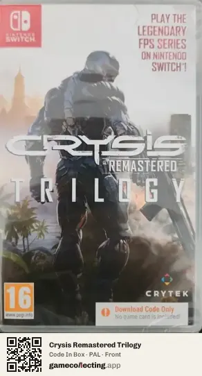 Crysis Remastered Trilogy Nintendo Switch, PAL box front