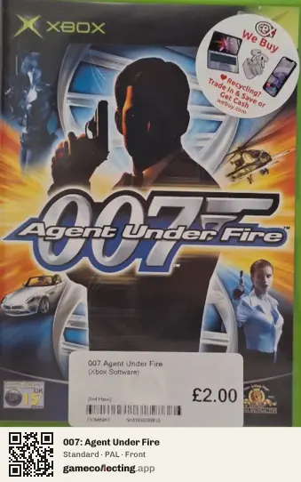 007: Agent Under Fire Xbox, PAL box front