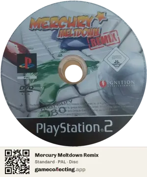 Mercury Meltdown Remix PlayStation 2, PAL disc